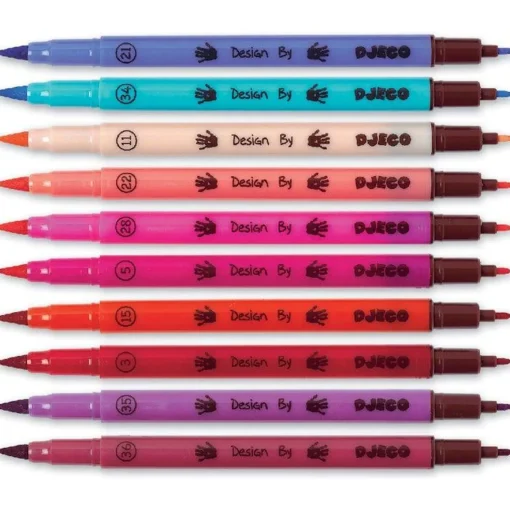 Felt Brush Colouring Pens - 10 pack - Pink Hues