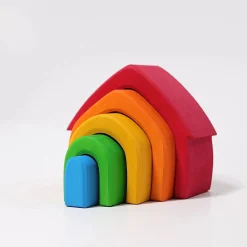 Grimm's Stacking House Coloured