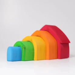 Grimm's Stacking House Coloured