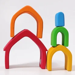 Grimm's Stacking House Coloured