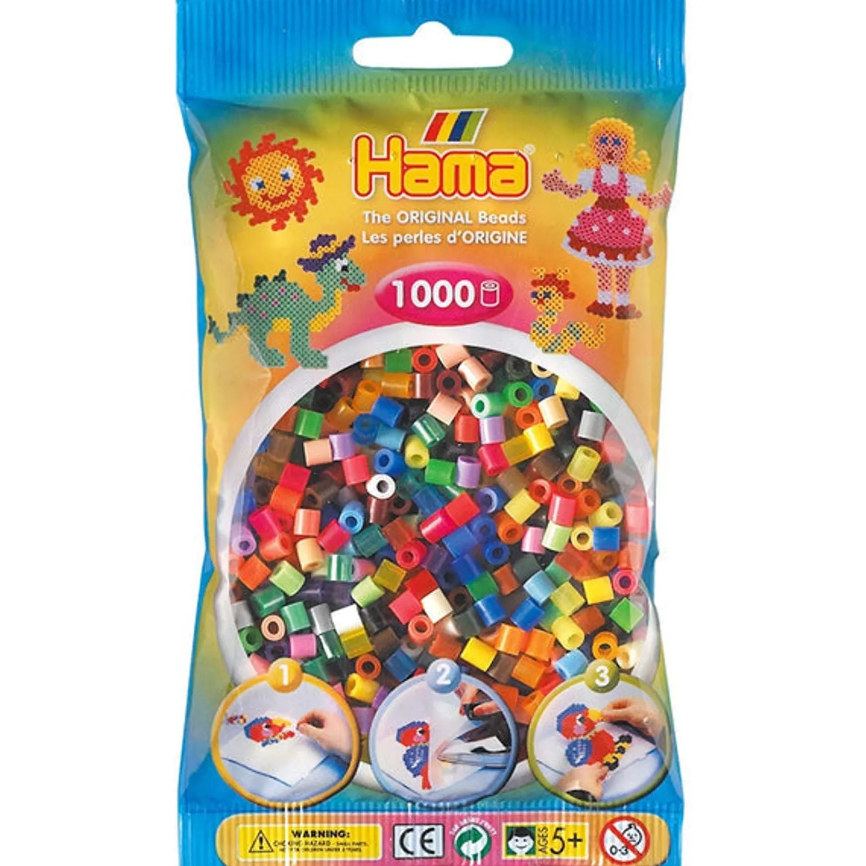 Hama Beads - 1000 Bead Pack (14 variants)