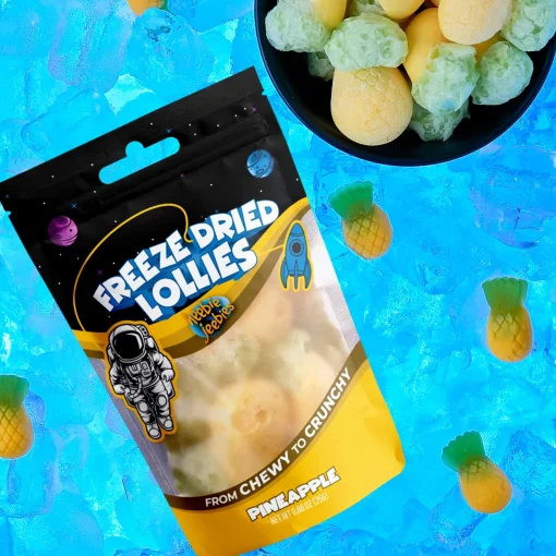 Heebie Jeebies | Freeze Dried Pineapple Lollies | Mini