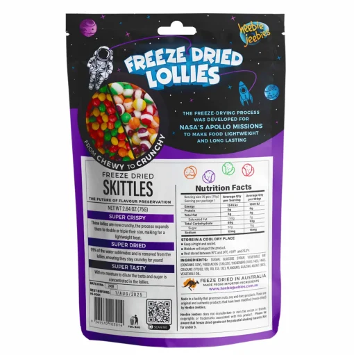 Heebie Jeebies | Freeze Dried Skittles Lollies | Large