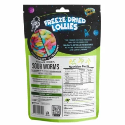 Heebie Jeebies | Freeze Dried Sour Worms Lollies | Large