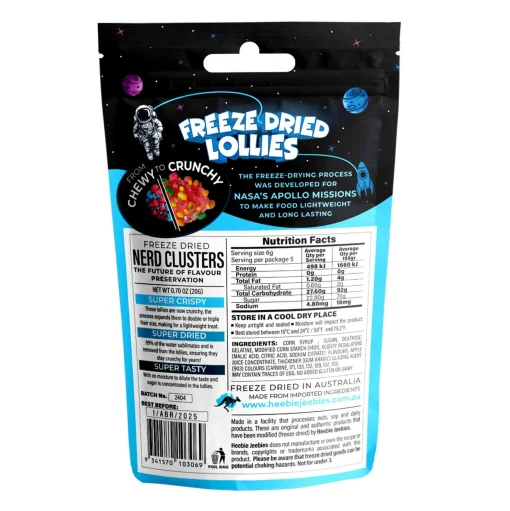 Heebie Jeebies | Freeze Dried Nerd Cluster Lollies | Mini