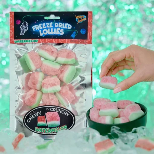 Heebie Jeebies | Freeze Dried Sour Watermelon Lollies | Large