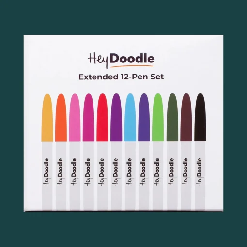 HeyDoodle - Standard 12 Pen Set