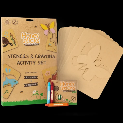 Honeysticks | Jumbo Stencils u0026 Crayons Activity Set
