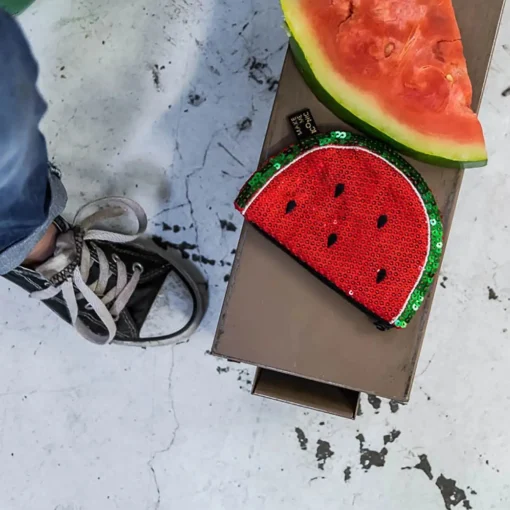 Iconic Sequin Purse - Watermelon