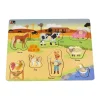 2 in 1 Peg Puzzle - Farm
