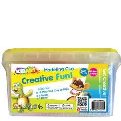 KidArt | Modelling Clay Bucket | Clay, Molds u0026 Roller Set