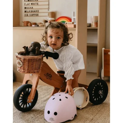 Kinderfeets Toddler Bike Helmet Matte Rose
