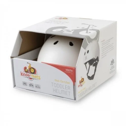 Kinderfeets Toddler Bike Helmet Matte White