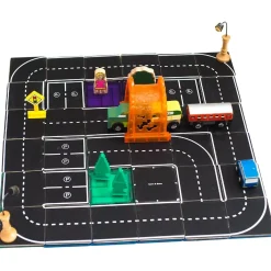 Learn u0026 Grow Toys - Magnetic Tile Topper - Road Pack (40 Piece)