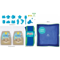 Magic Star Paradise Sand Playkit - 2Kg