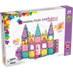 Magna-Tiles - Castle Deluxe + microMAGS 48 Piece Set