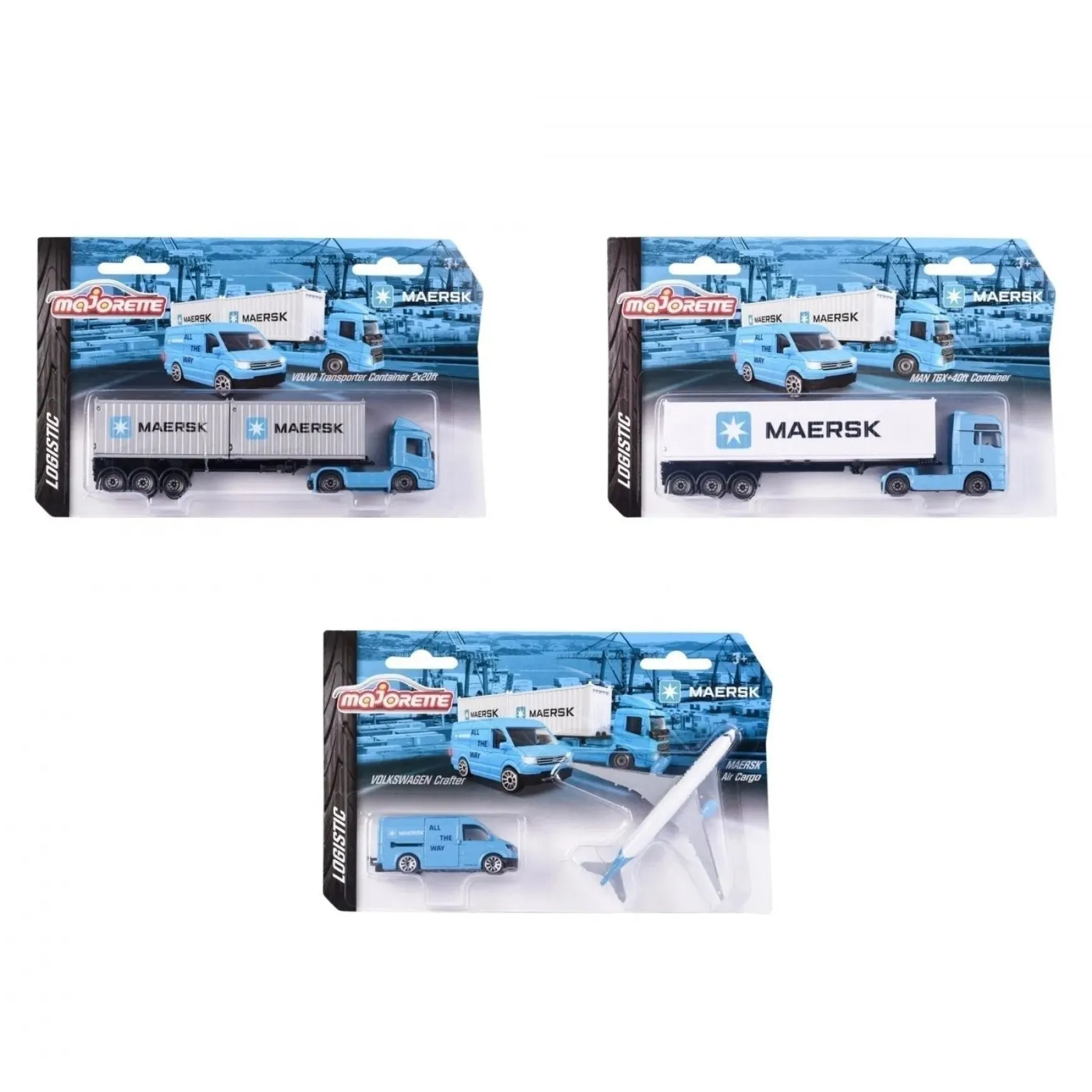 Majorette | Maersk Transport Vehicle (3 Assorted)