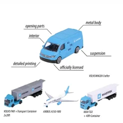 Majorette | Maersk Transport Vehicle (3 Assorted)