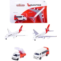 Majorette | Qantas Plane and Vehicle (Assorted)