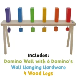 Meavia | Falling Wood Domino Wall u0026 Stand