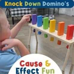 Meavia | Falling Wood Domino Wall u0026 Stand