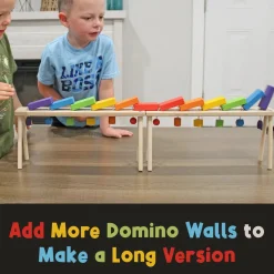 Meavia | Falling Wood Domino Wall u0026 Stand