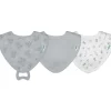Muslin Stay-Dry Teether Bibs made from Organic Cotton (3 pack)