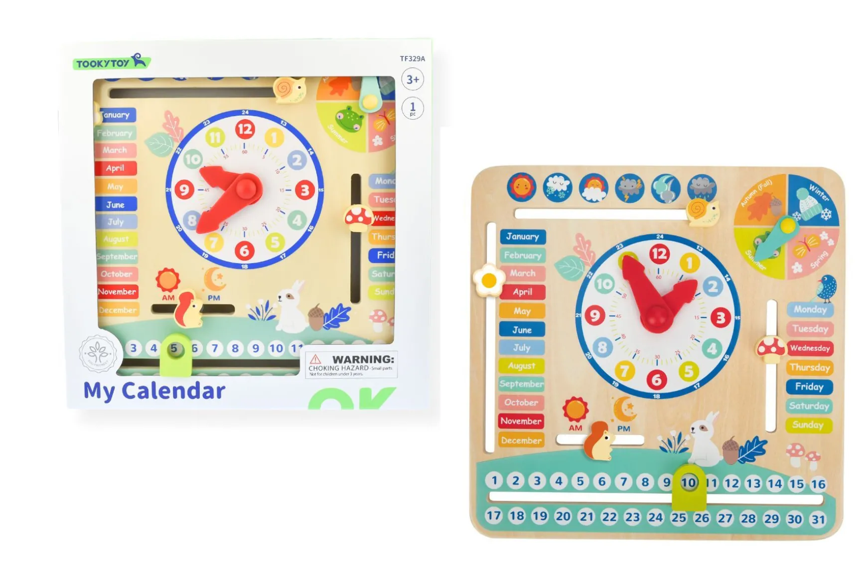 My Forest Friends | Calendar With Adjustable Tabs