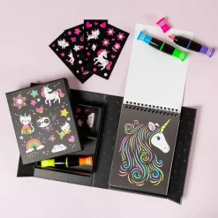 Neon Colouring Set - Unicorns and Friends