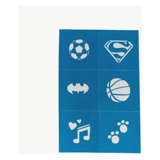 Oh Flossy Reusable Adhesive Face Paint u0026 Makeup Stencils