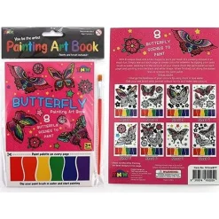 PAINTING ART BOOK (8xA5 SHEETS/BOOK) - BUTTERFLIES