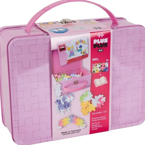 PLUS-PLUS BIG - SUITCASE METAL PASTEL - 70 PCS
