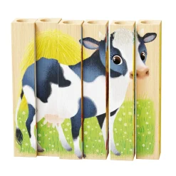 Quercetti | Four Puzzle Farm Animals