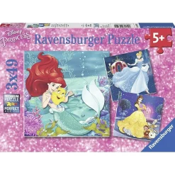 Ravensburger - Disney Princesses Adventure 3x49pc