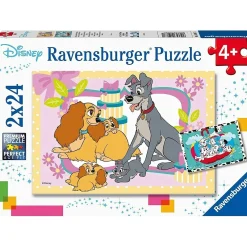 Ravensburger - Disneys Favourite Puppies Puzzle 2x24 Pieces