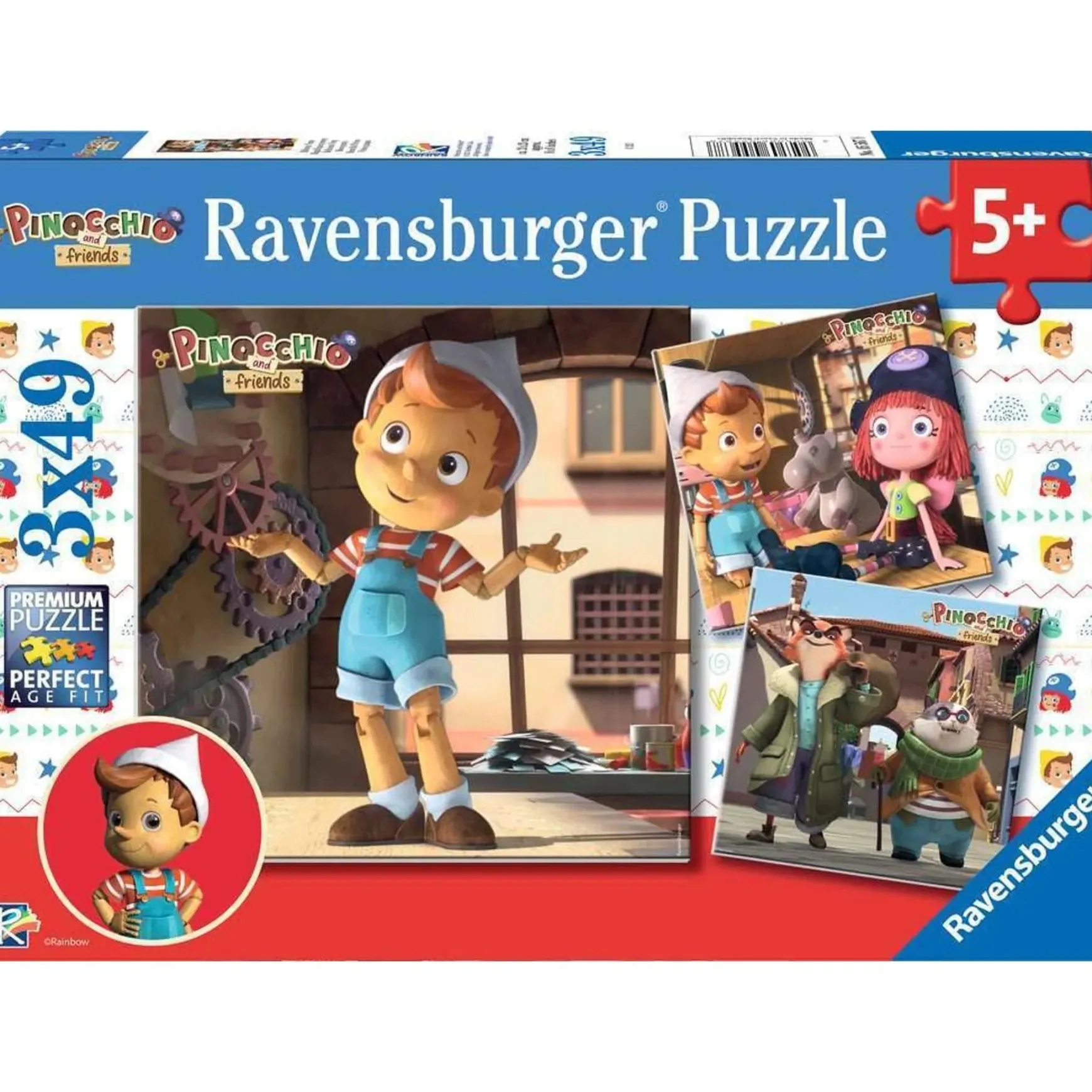 Ravensburger - Pinocchio 3x49pc