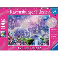 Ravensburger - Unicorn Kingdom Puzzle Glitter 100 Pieces