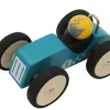 Retro Racing Car Blue - Large