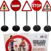 Road Sign Set - 70cm - 5 Pieces