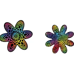 Scratch Art Set - Flowers