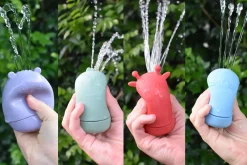 Silicone Safari Splash Animal Pourers 4 Piece Set- Brights