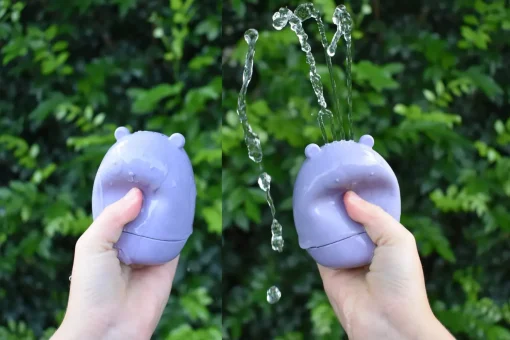 Silicone Safari Splash Animal Pourers 4 Piece Set- Brights