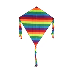 Single Line Kite: Diamond Rainbow