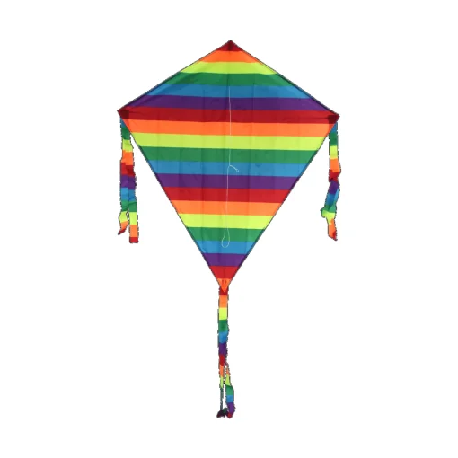 Single Line Kite: Diamond Rainbow