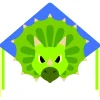 Single Line Kite: Triceratops Dinosaur