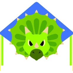 Single Line Kite: Triceratops Dinosaur
