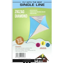 Single Line Kite: Zigzag Diamond