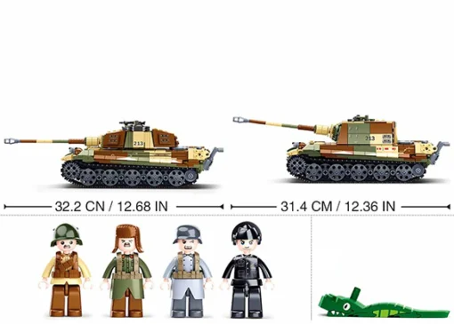 Sluban | Army Battle Of Budapest - The King Tiger Heavy Tank 930 Pcs