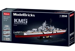 Sluban | Model Bricks | Bismarck Battleship (2 in 1) 1849 Pcs