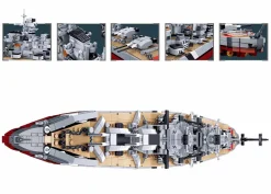 Sluban | Model Bricks | Bismarck Battleship (2 in 1) 1849 Pcs